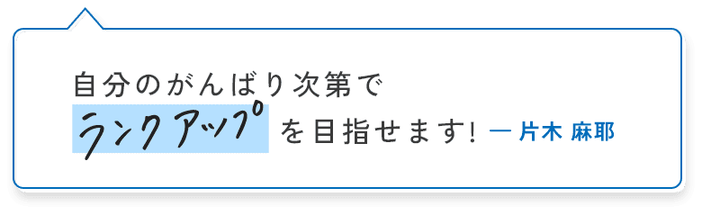 企画営業 自分のがんばり次第でランクアップを目指せます！